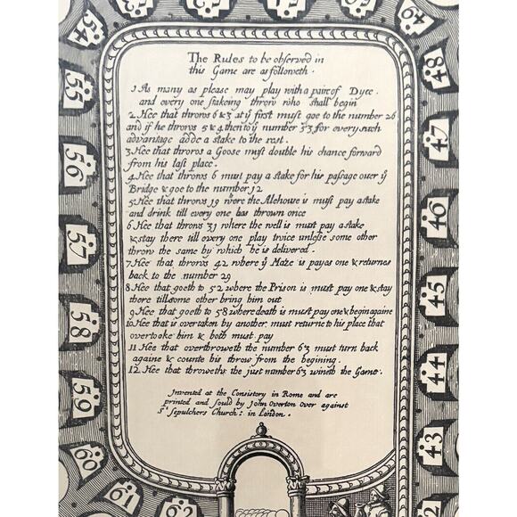 Framed ROYALL & MOST PLEASANT GAME OF Y GOOSE - Picture 3 of 6